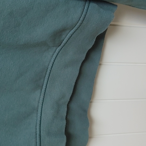 ZARA Moss green cropped crew neck sweatshirt top shirt Medium - Picture 6 of 6